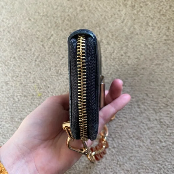 Chloe leather wallet on chain mini shoulder bag black gold - Picture 9 of 14